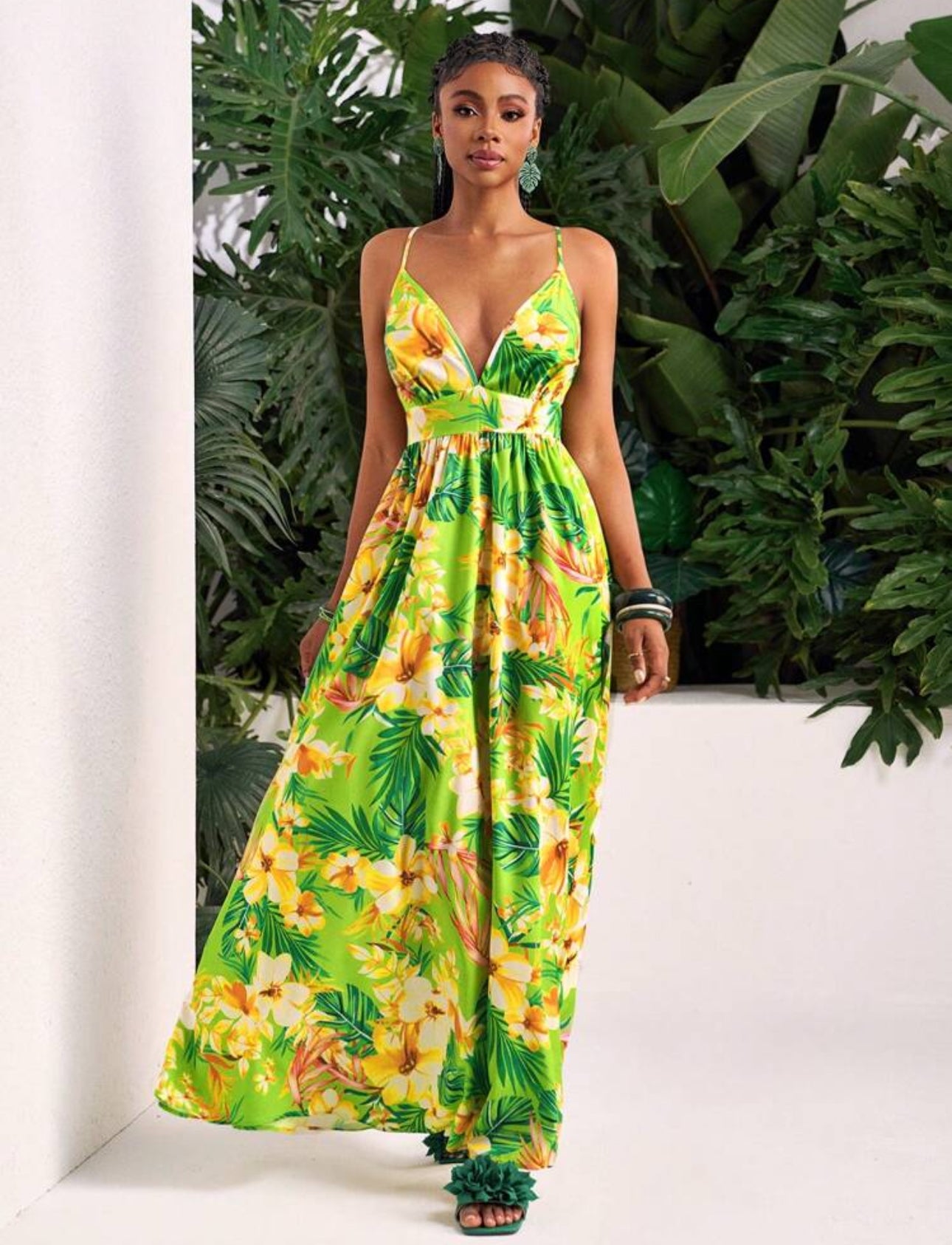 Tropical Muse Strap Dress