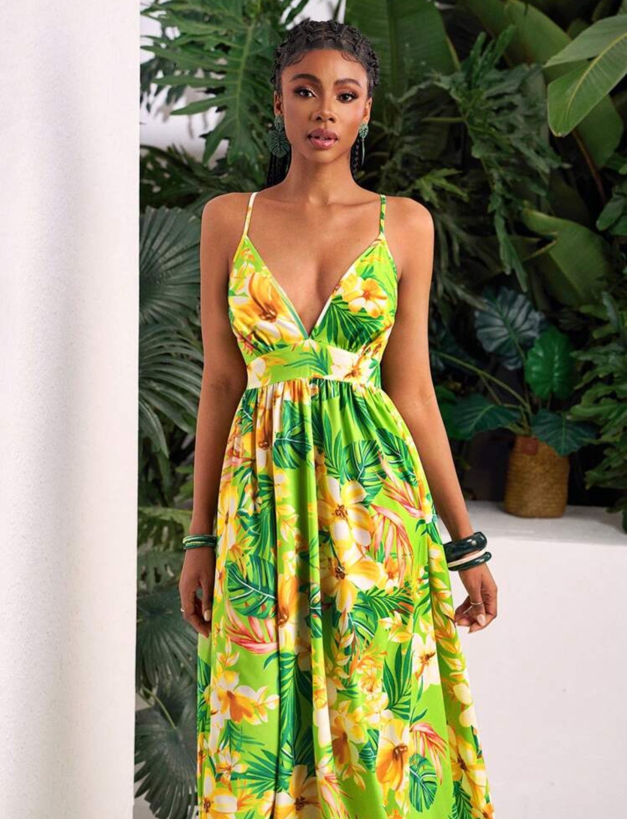 Tropical Muse Strap Dress