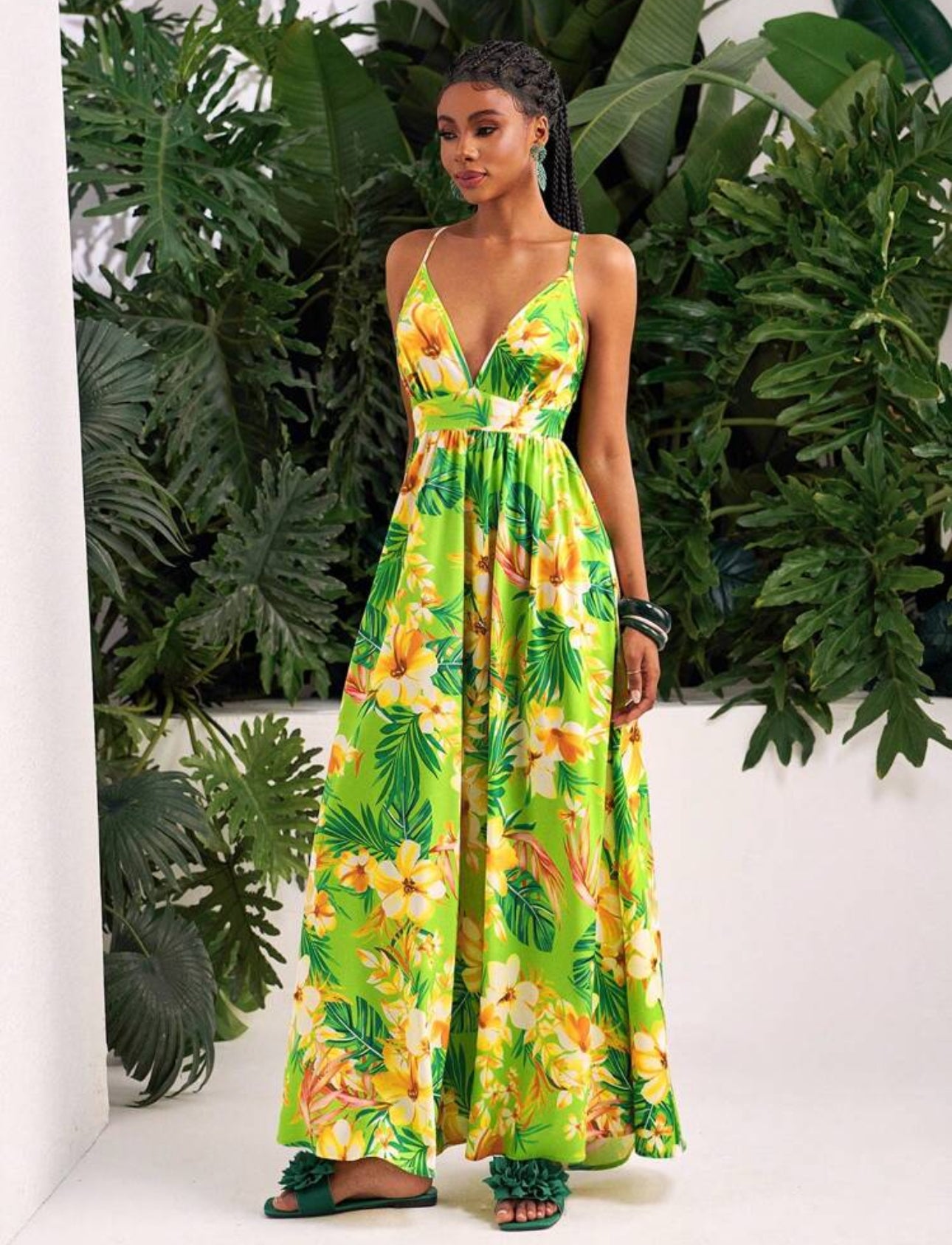 Tropical Muse Strap Dress