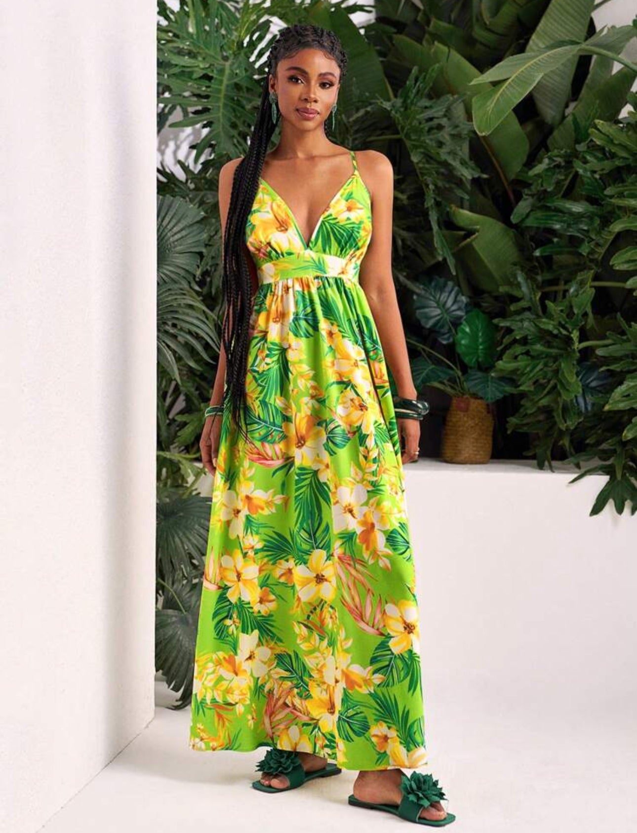 Tropical Muse Strap Dress