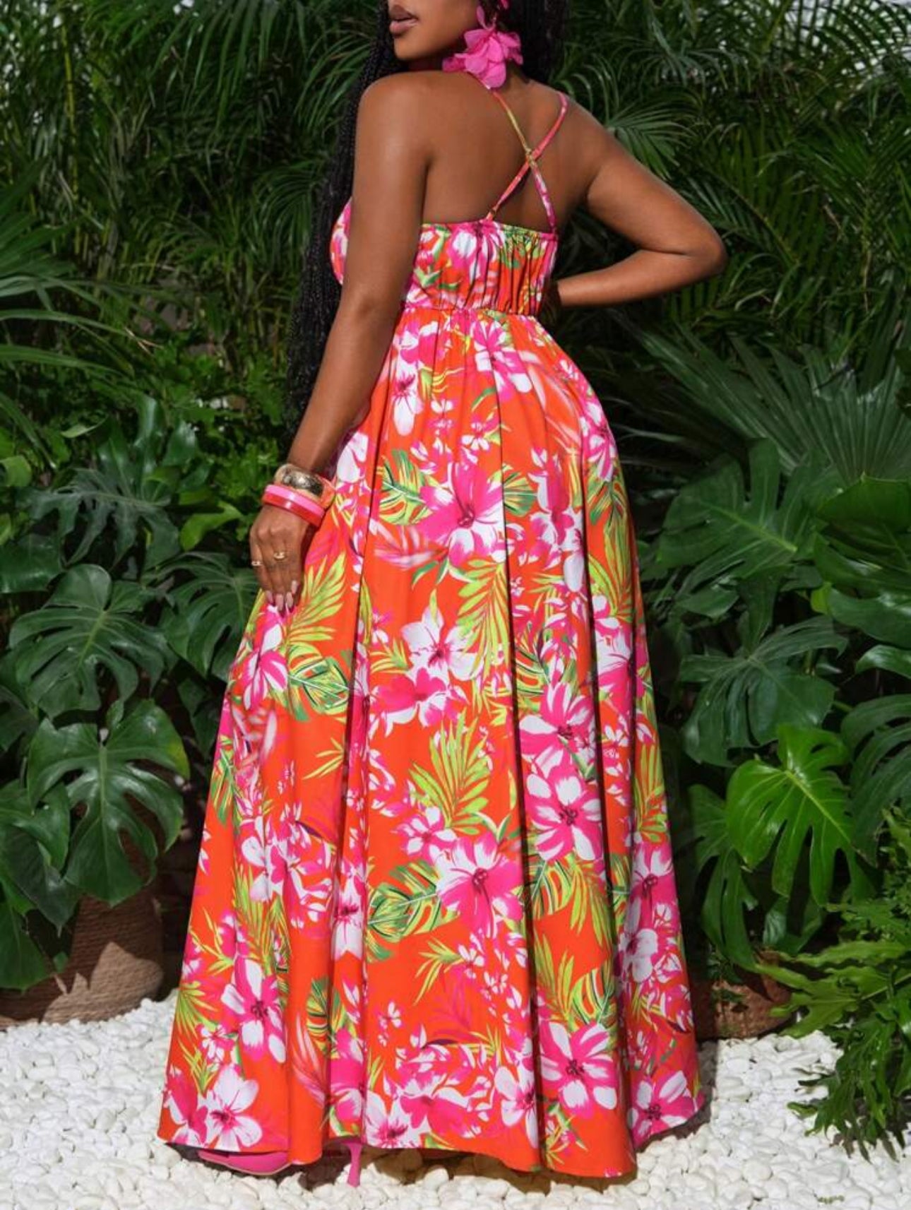 Tropical Muse Strap Dress