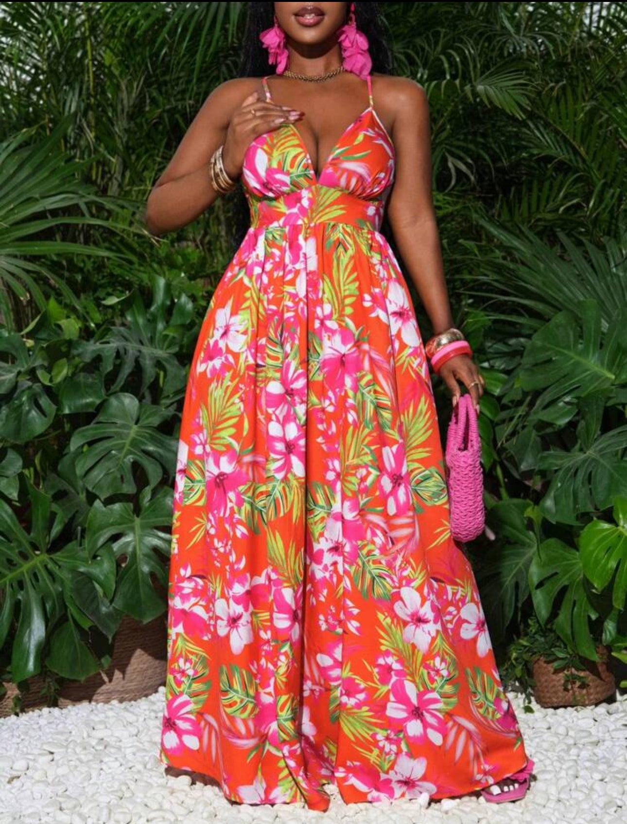Tropical Muse Strap Dress