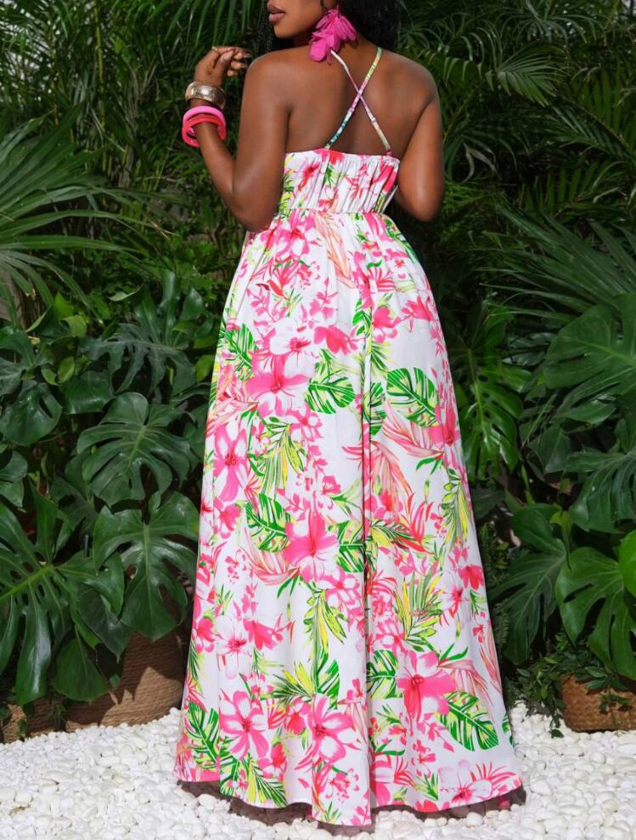 Tropical Muse Strap Dress